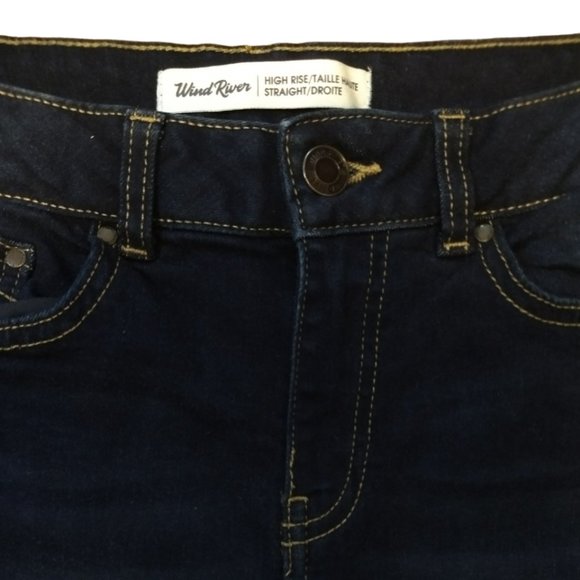 Wind River High Rise Thermal Straight Leg Jeans, Size 8x30 - Picture 3 of 8